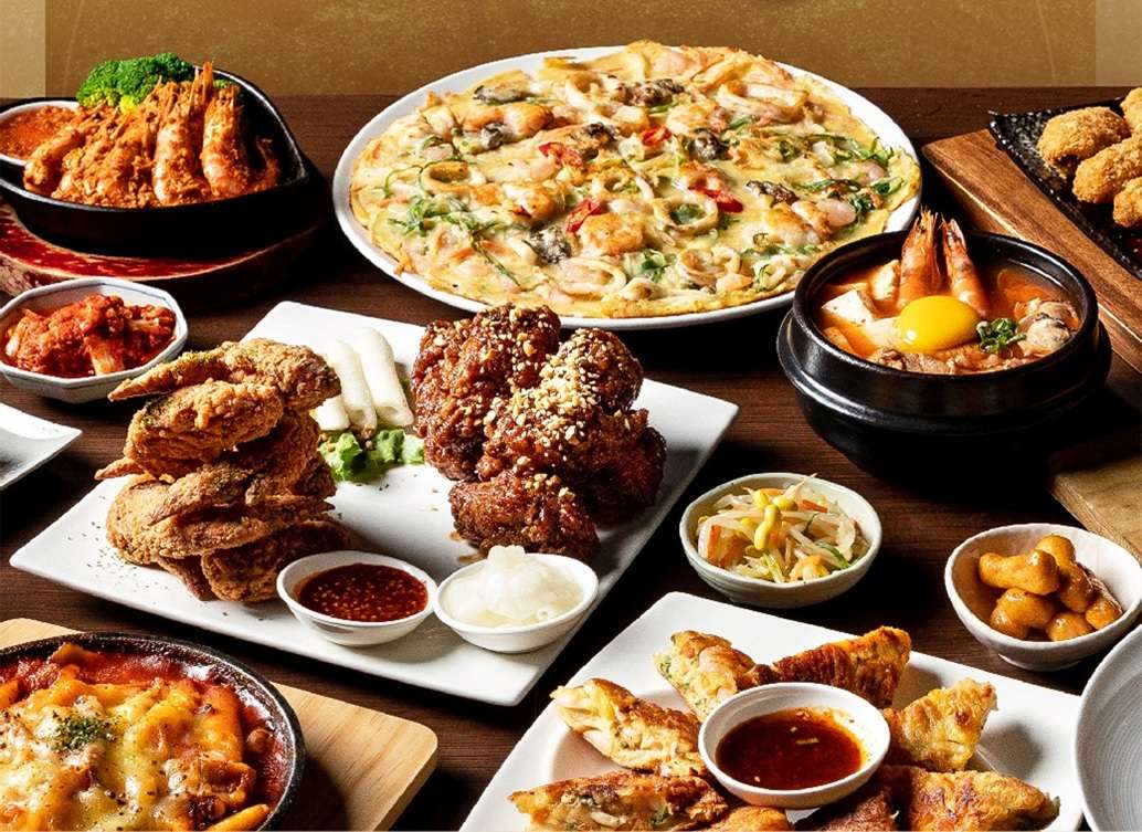 涓豆腐、起家鸡、八色烤肉
