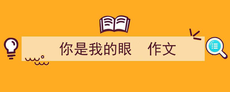 推荐《你是我的眼