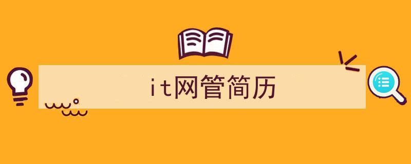 写作《it网管简历》小技巧请记住这五点。（精选5篇）"/