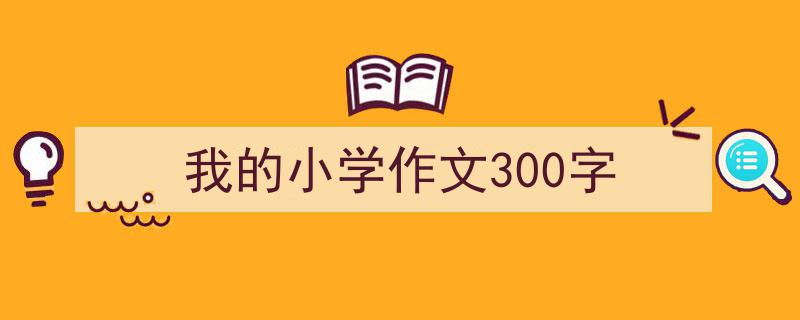 写作《我的小学作文300字》小技巧请记住这五点。（精选5篇）"/