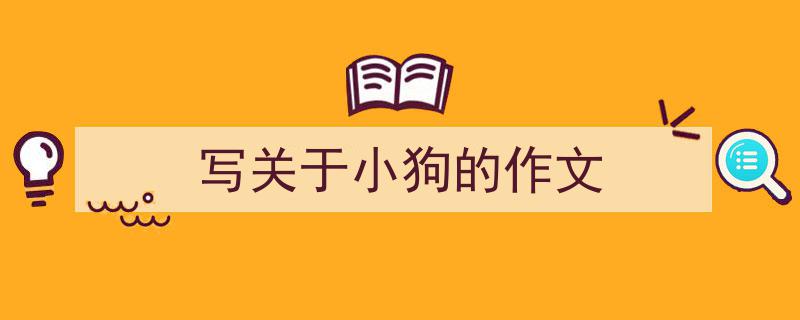 3招搞定《写关于小狗的作文》写作。（精选5篇）"/