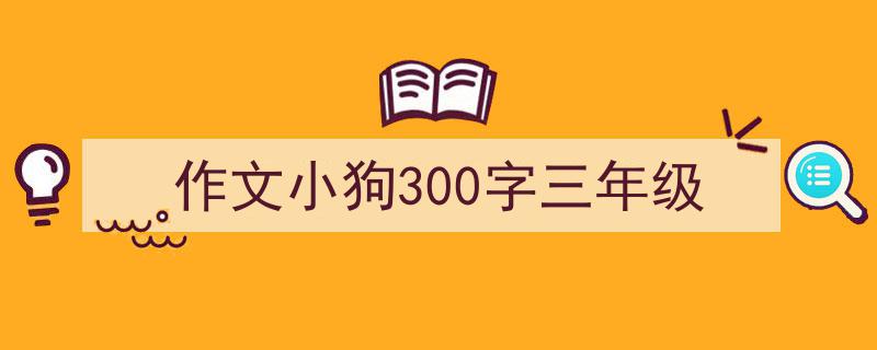 一篇文章轻松搞定《作文小狗300字三年级》的写作。（精选5篇）"/