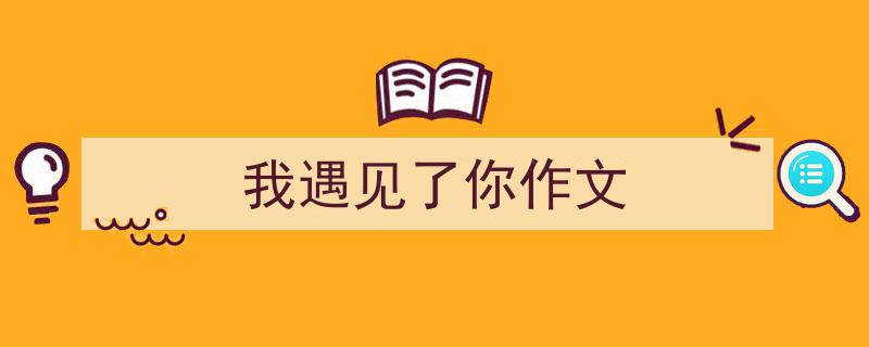 精心挑选《我遇见了你作文》相关文章文案。（精选5篇）"/