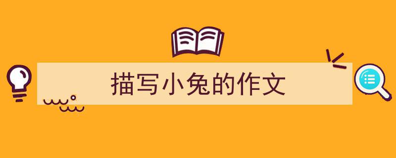 精心挑选《描写小兔的作文》相关文章文案。（精选5篇）"/