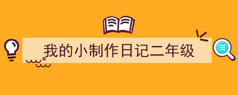 怎么写《我的小制作日记二年级》才能拿满分?(精选5篇)"/